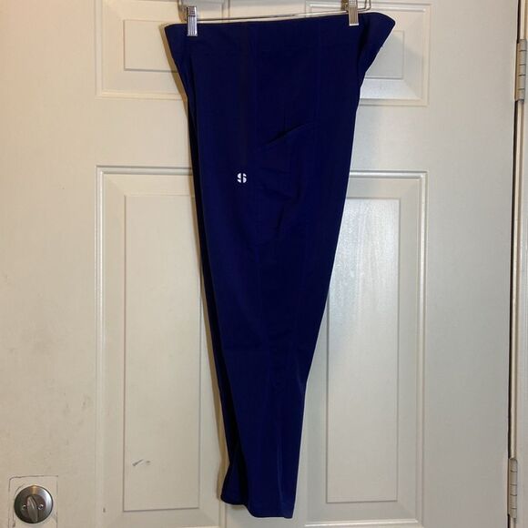Sport Illustrated Purple Blue Leggings with Pockets Size XL - Picture 5 of 12